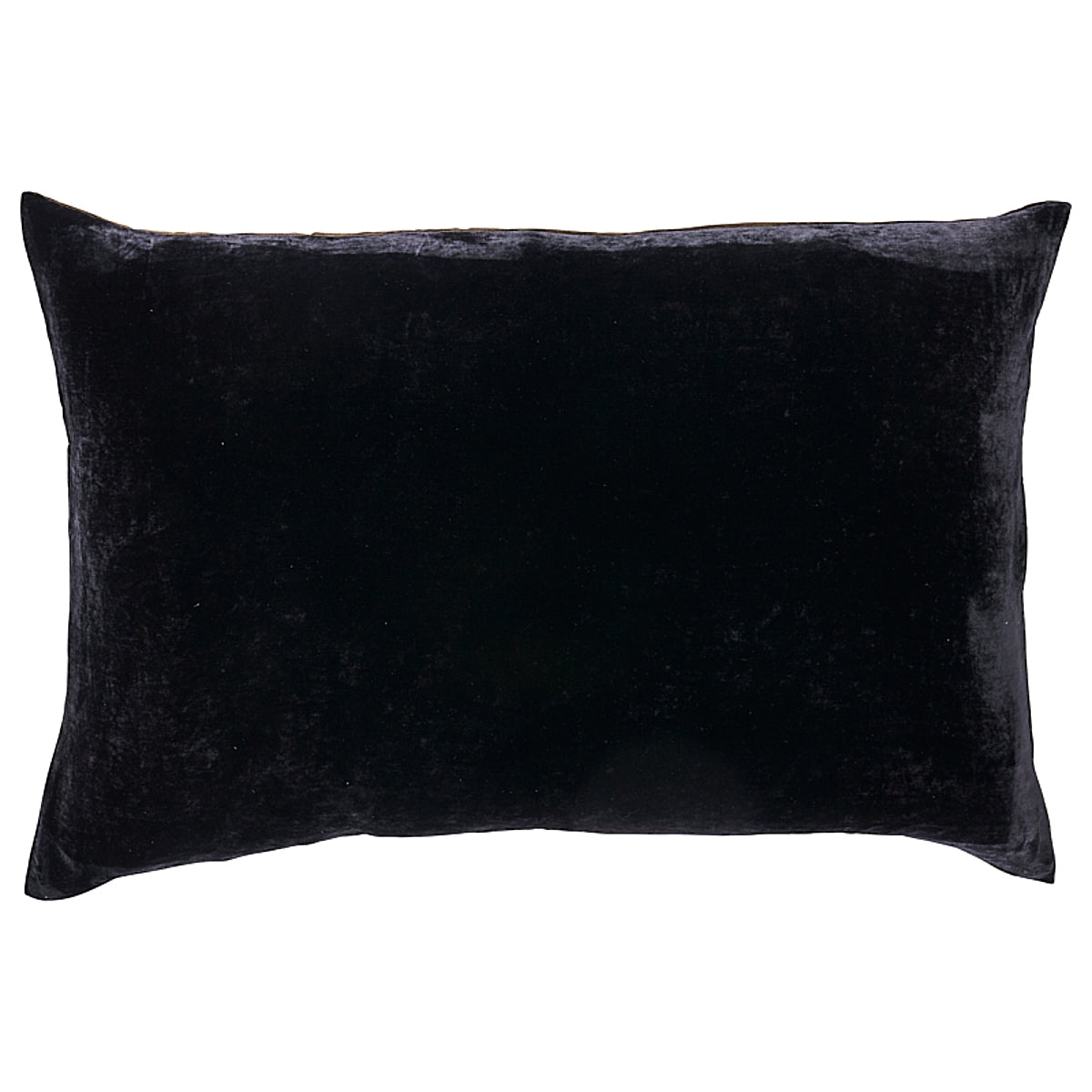 Gilded Serpiente Velvet Pillow | Black