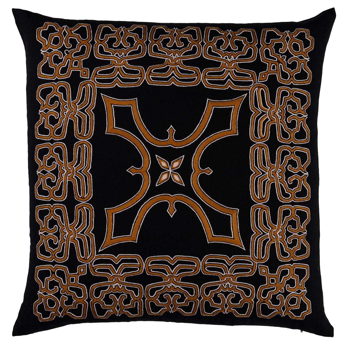 Jafri Pillow | Black & Beige