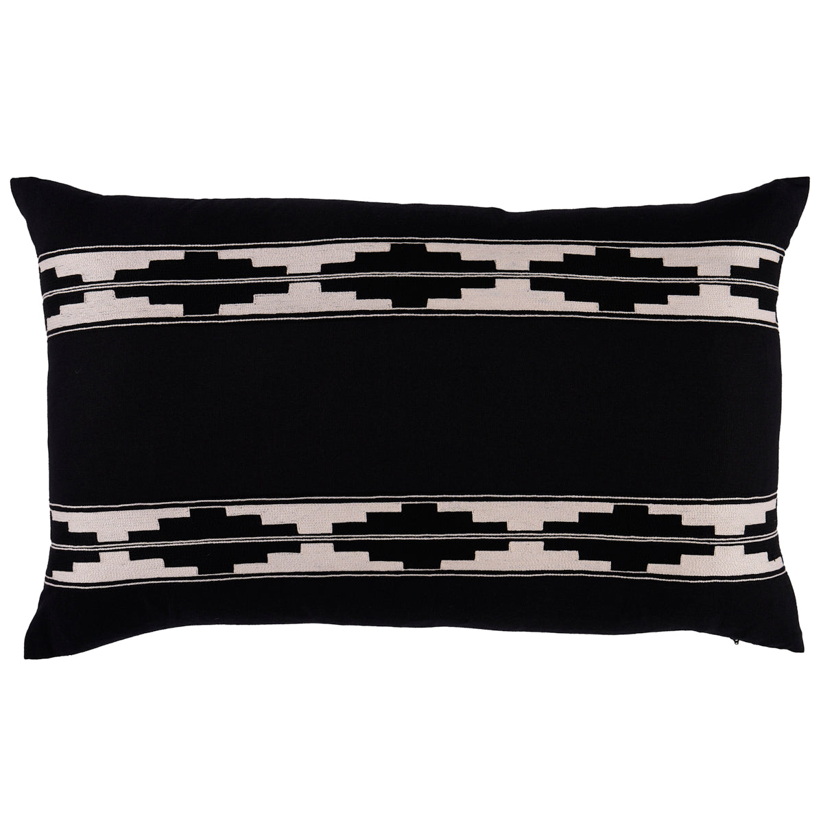 Kilim Pillow | Black & Ivory