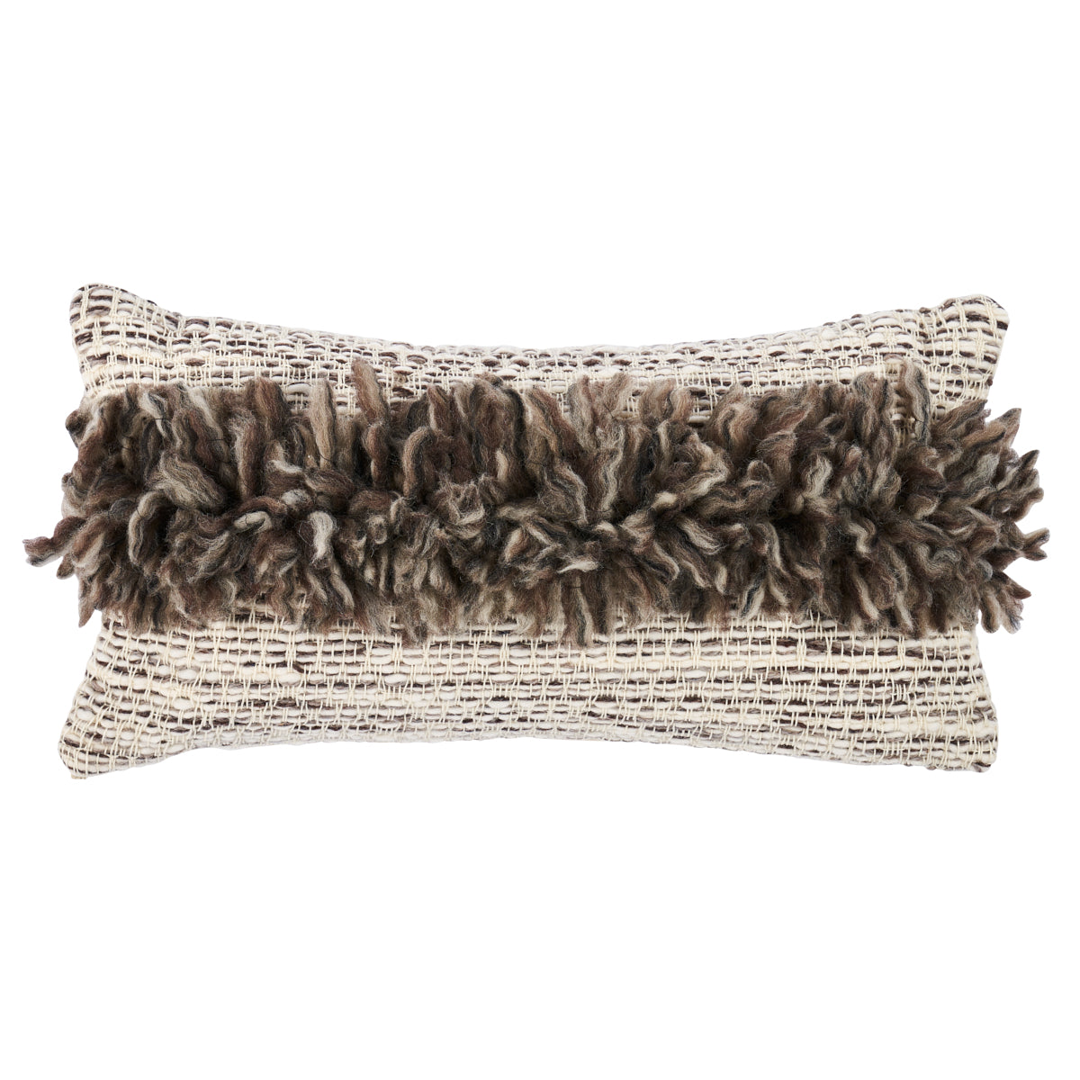 Overshot Merino Shag Pillow | Sagebrush