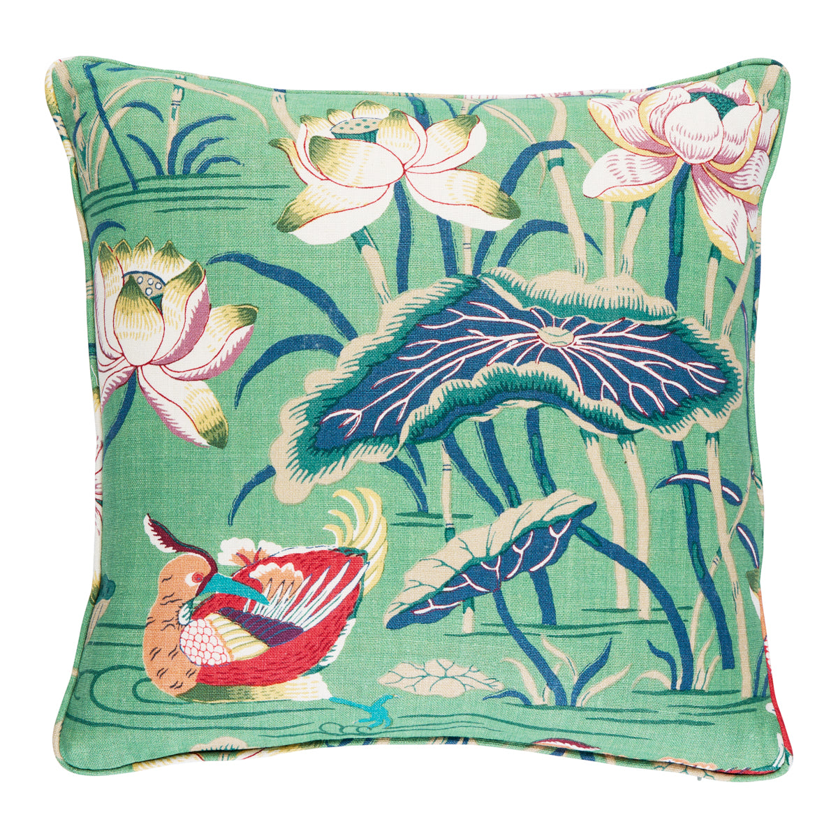 Lotus Garden Pillow | Jade