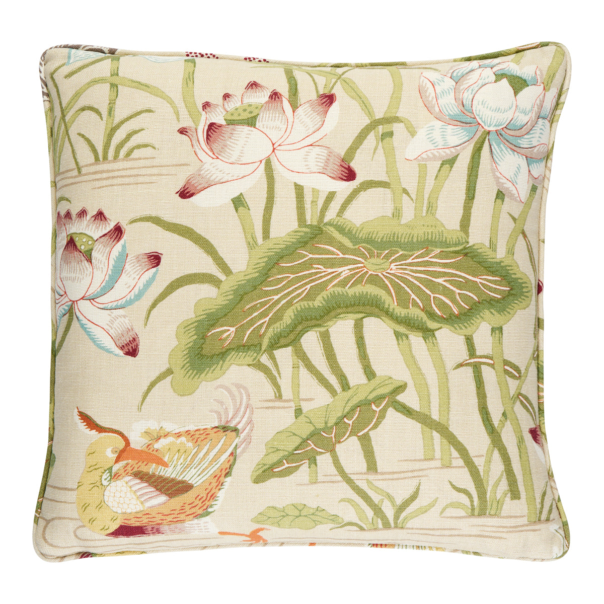 Lotus Garden Pillow | Parchment