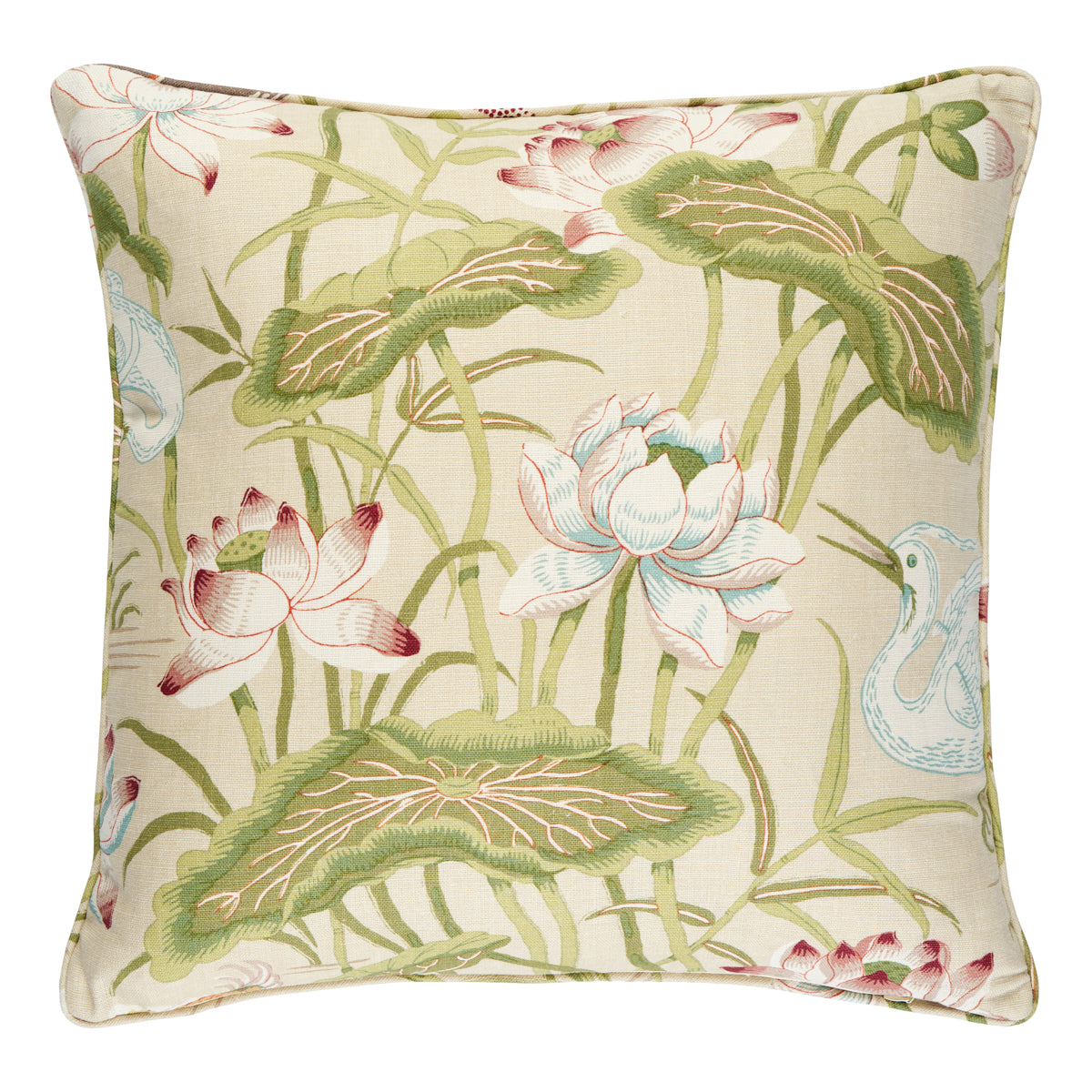 Lotus Garden Pillow | Parchment