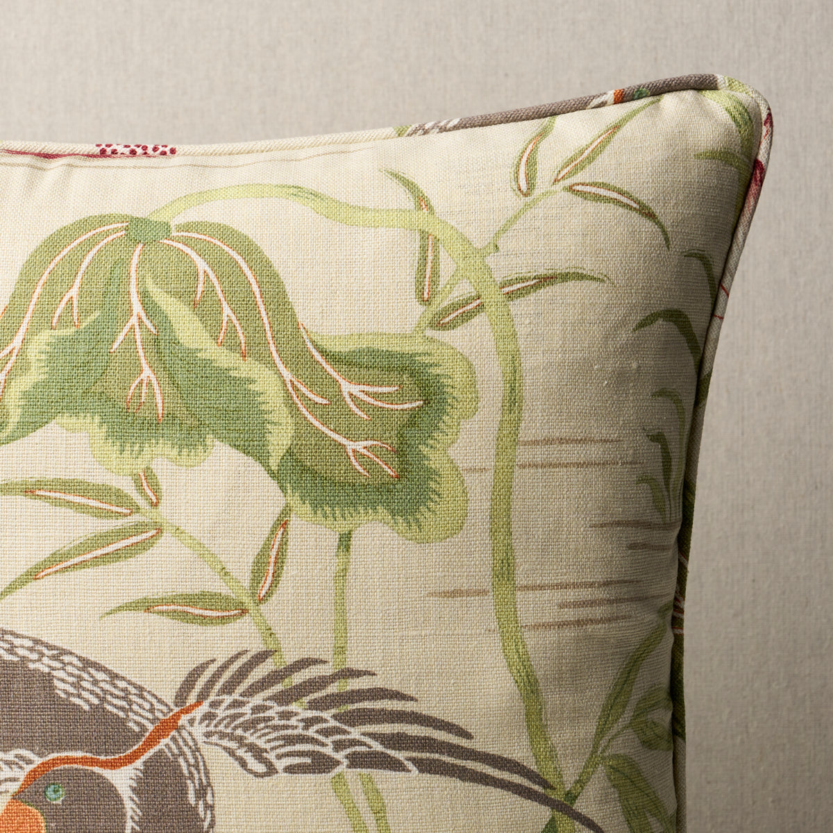 Lotus Garden Pillow | Parchment