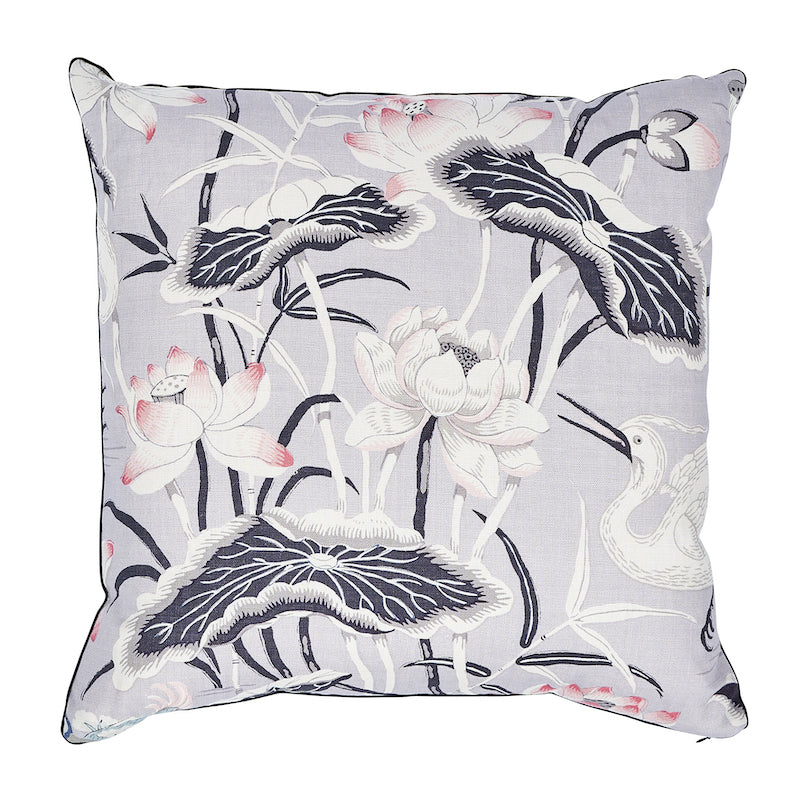 Lotus Garden Pillow | Lilac