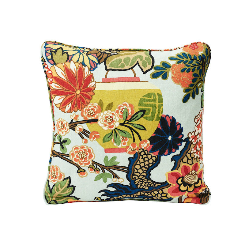 Chiang Mai Dragon Pillow | Aquamarine