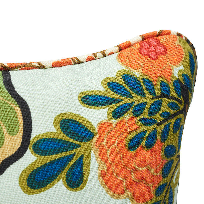 Chiang Mai Dragon Pillow | Aquamarine