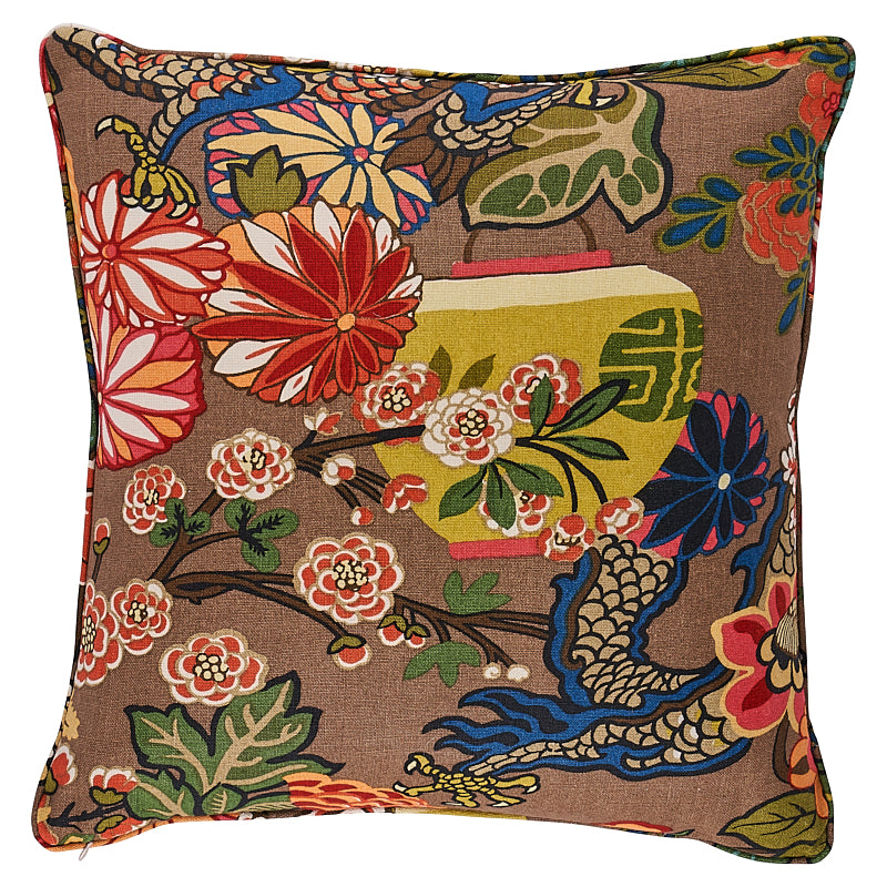Chiang Mai Dragon Pillow | Mocha