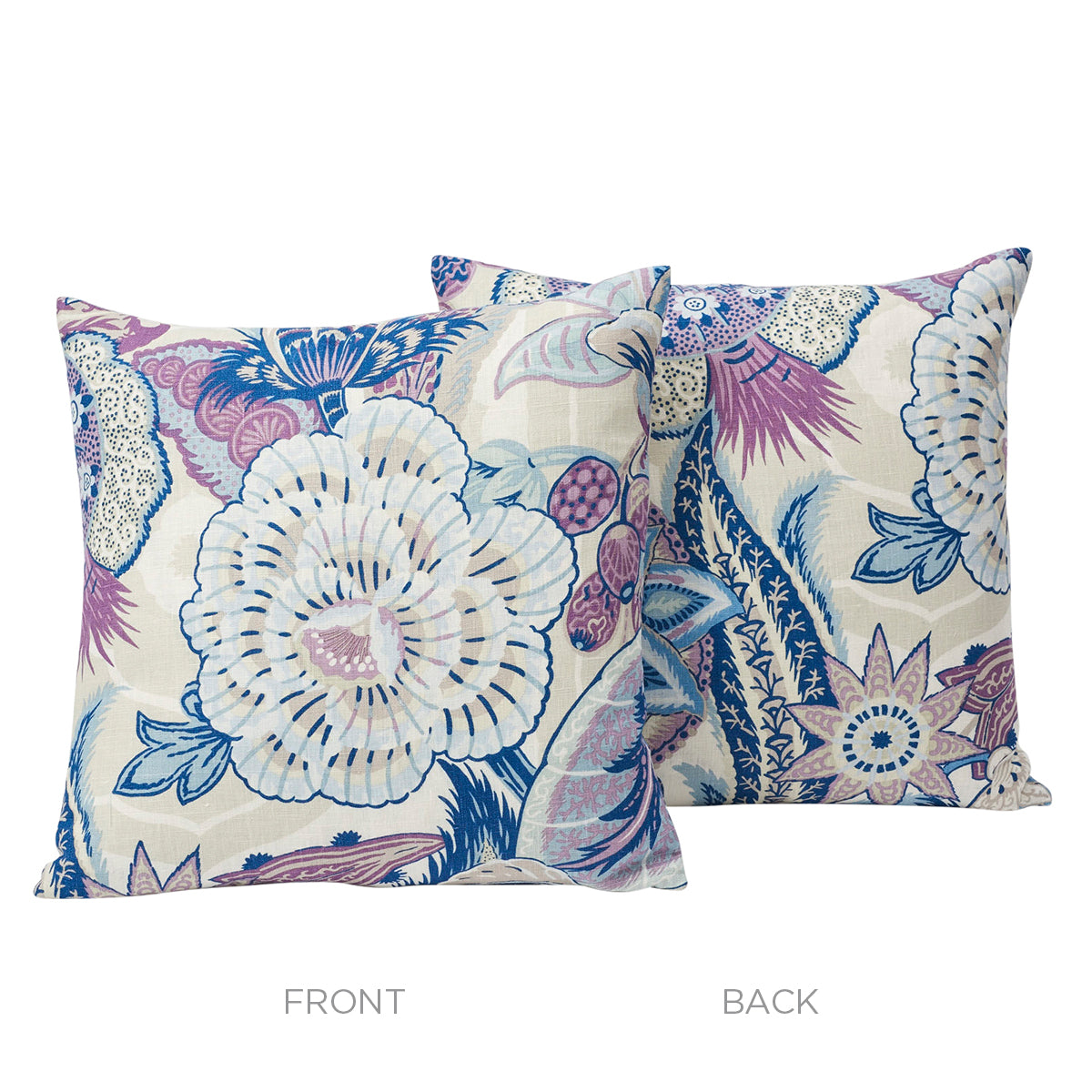 Zanzibar Linen Print Pillow | Hyacinth