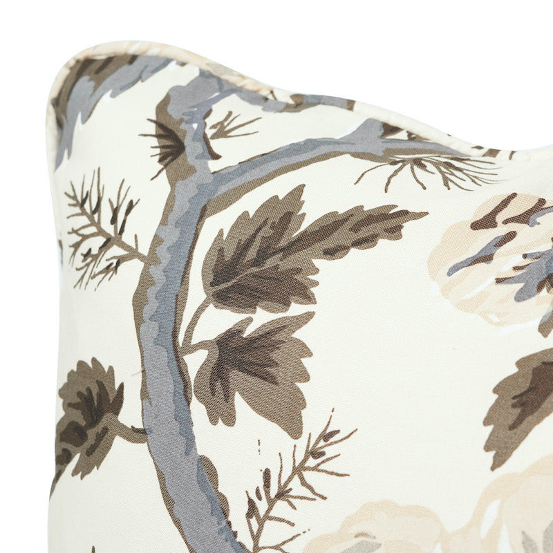 Pyne Hollyhock Pillow | Charcoal