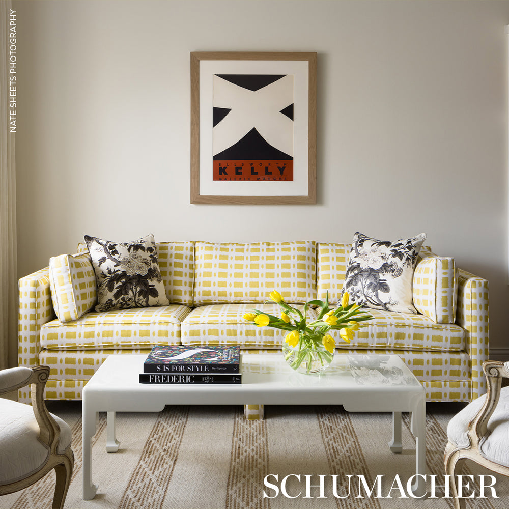 Pyne Hollyhock Pillow | Charcoal