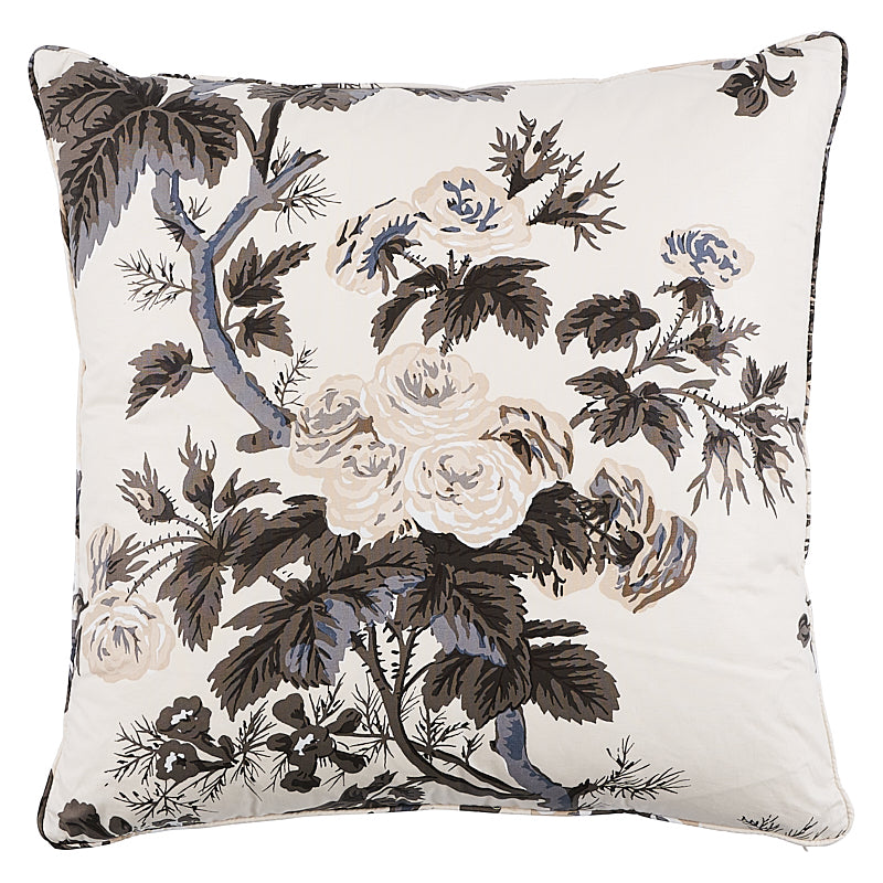 Pyne Hollyhock Pillow | Charcoal