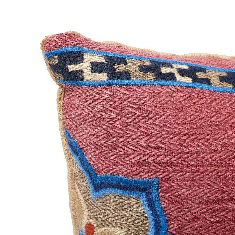 Temara Embroidered Pillow | Pomegranate