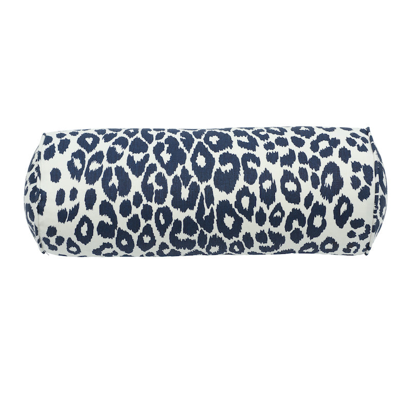 Iconic Leopard Bolster Pillow | Ink