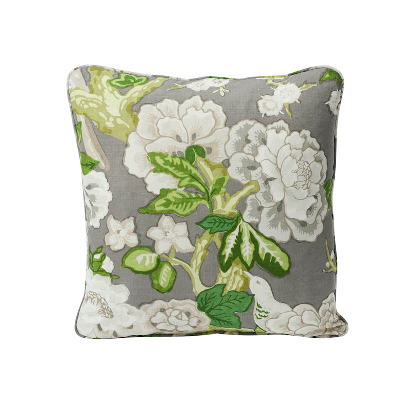 Bermuda Blossoms Pillow | Slate