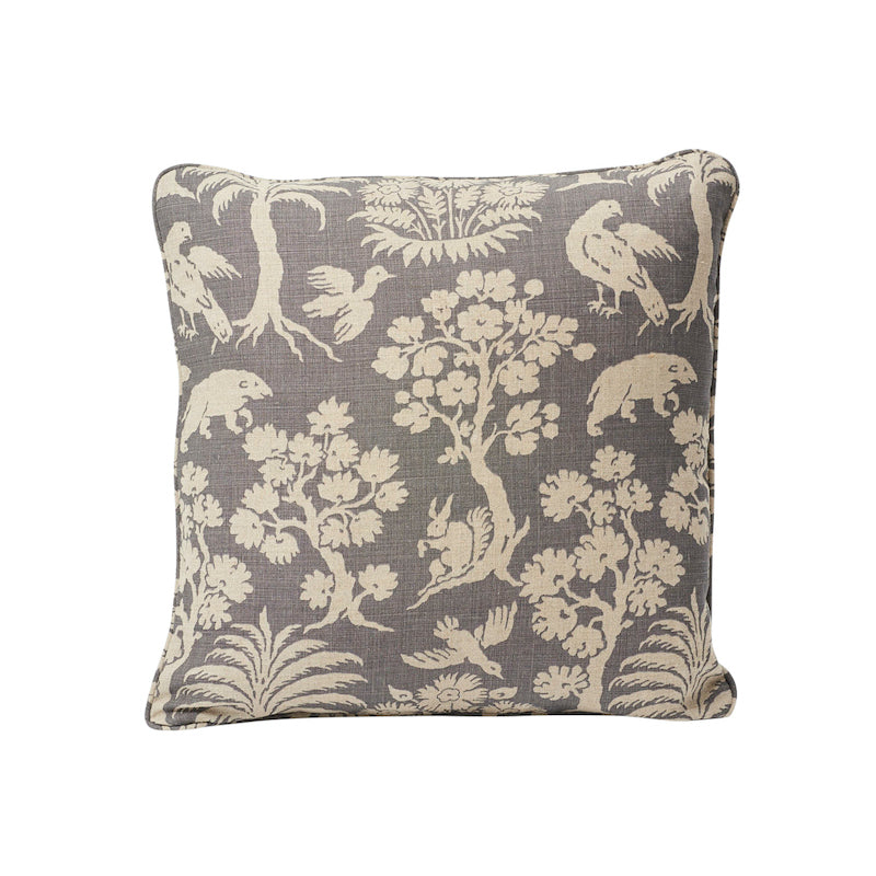 Woodland Silhouette Pillow | Steel