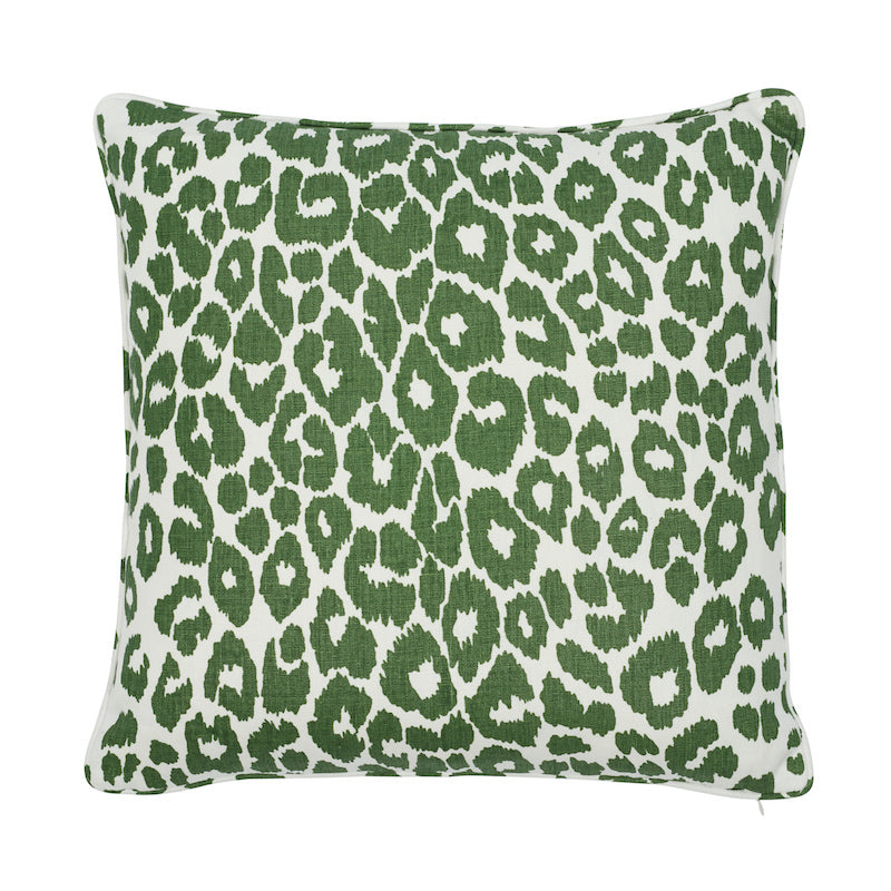 Iconic Leopard Pillow | Green