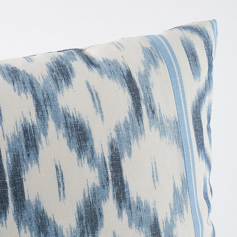 Santa Monica Ikat Pillow | Indigo Blue