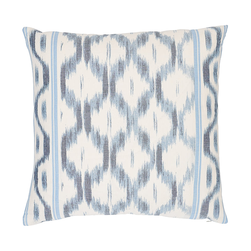 Santa Monica Ikat Pillow | Indigo Blue