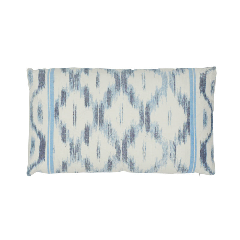 Santa Monica Ikat Pillow | Indigo Blue