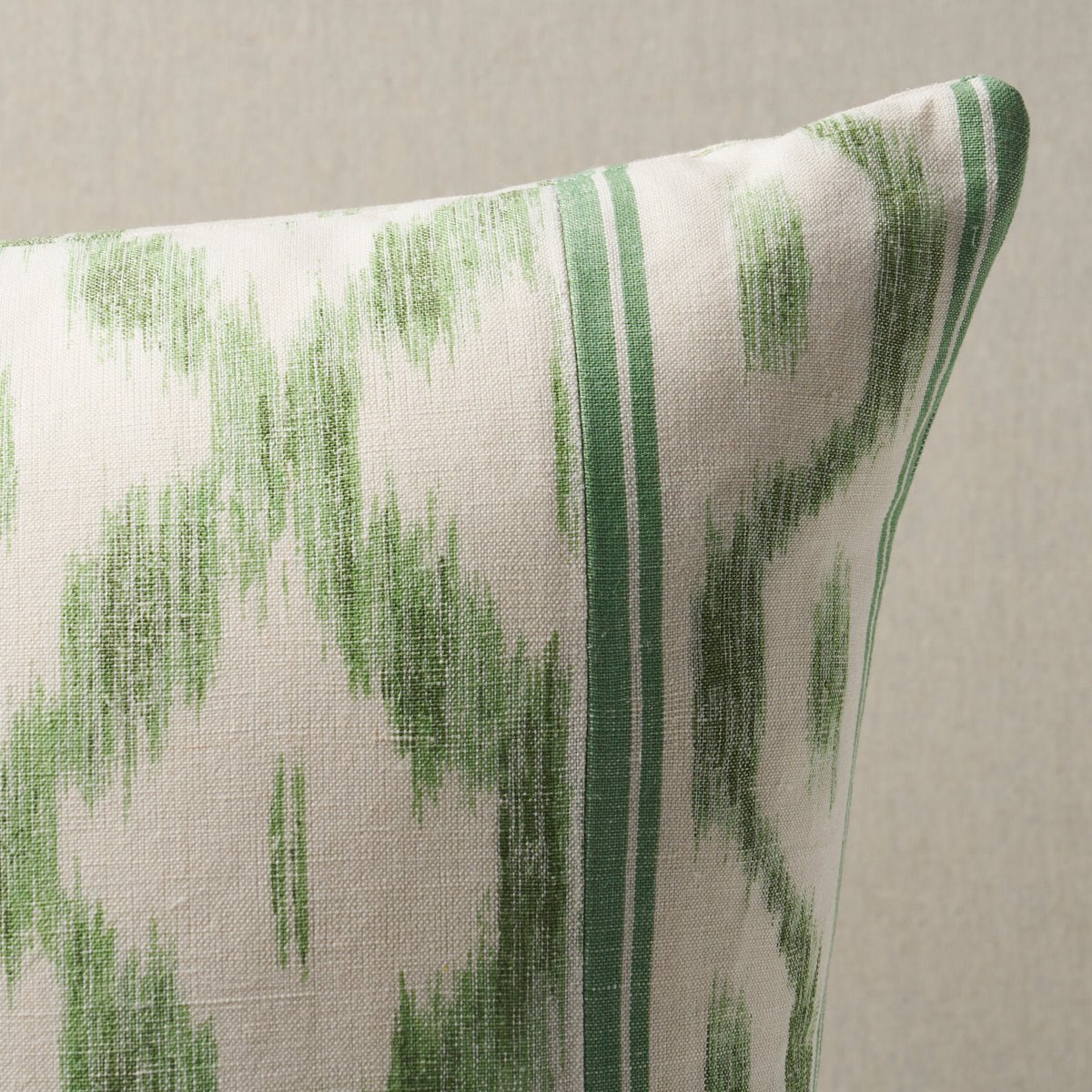 Santa Monica Ikat Pillow | Leaf Green