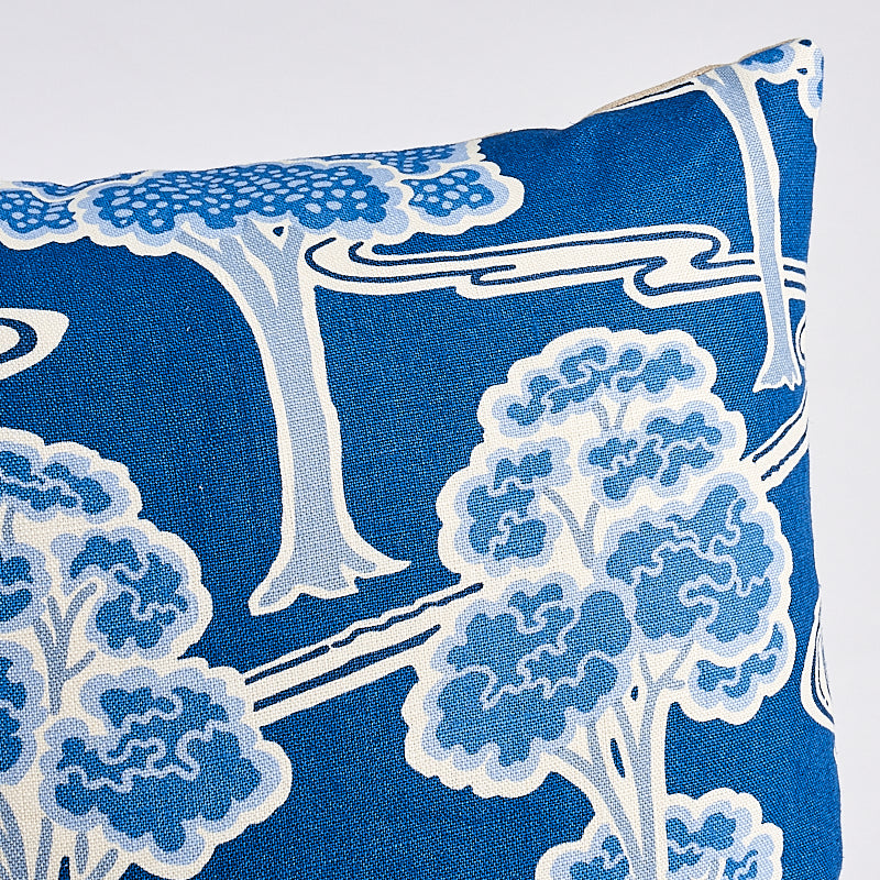 Tree River Pillow | Blue & White