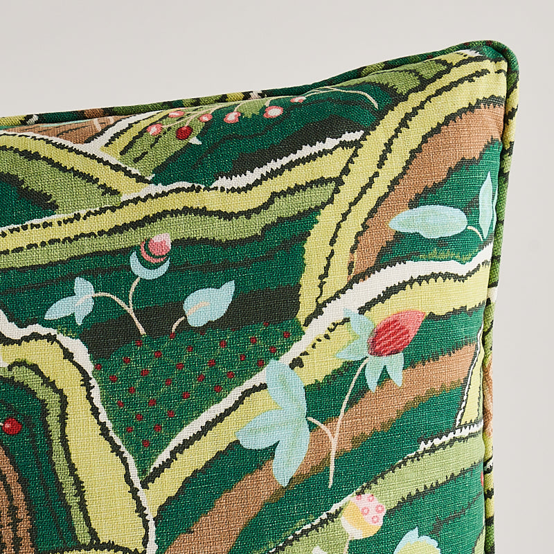 Rolling Hills Pillow | Green