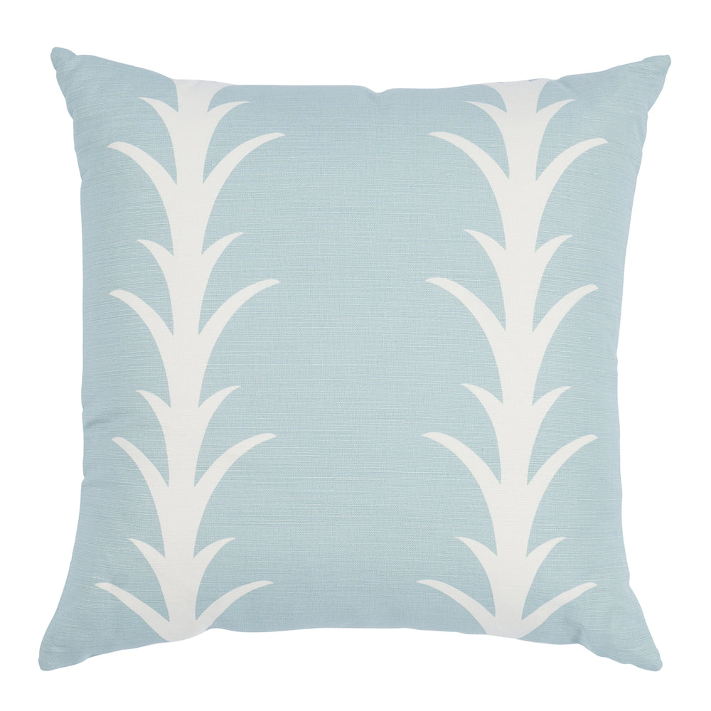 Acanthus Stripe Pillow | Sky