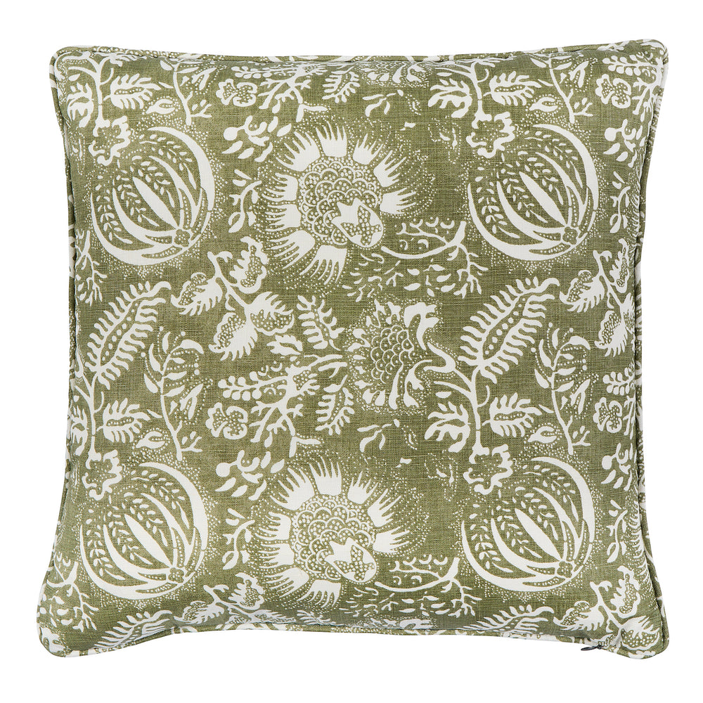 Pomegranate Print Pillow | Olive