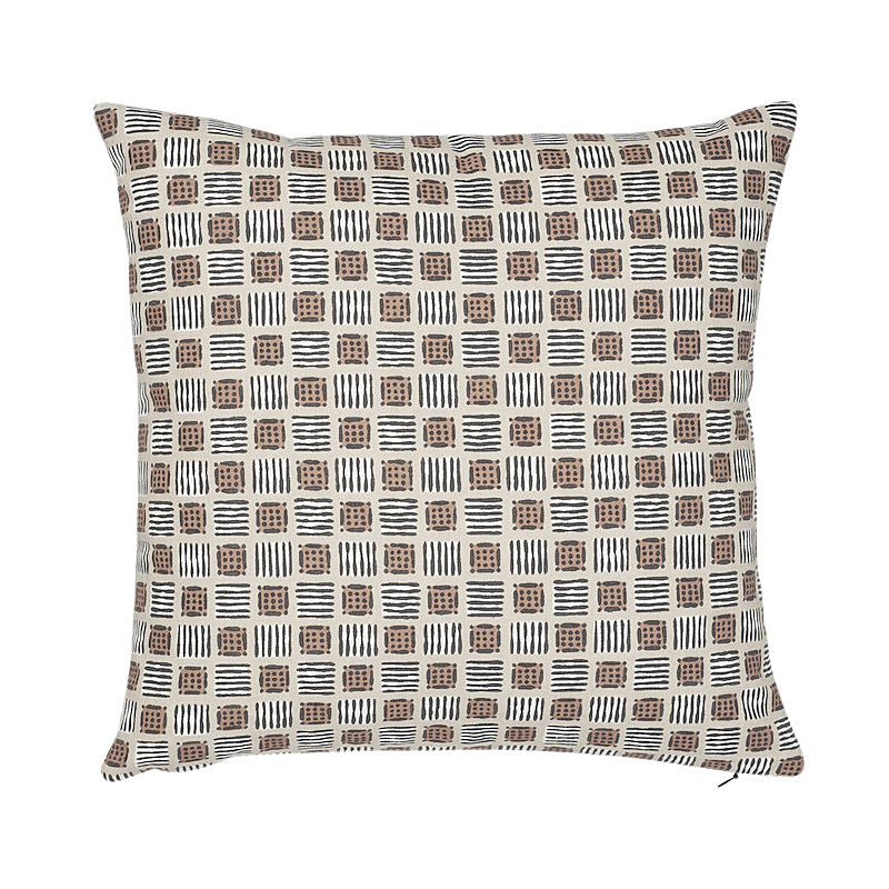 Mottley Grid Pillow | Wren