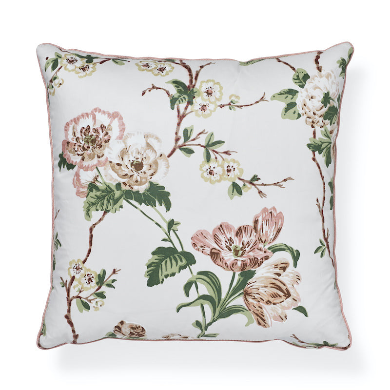 Betty Chintz Pillow | Pink & Green
