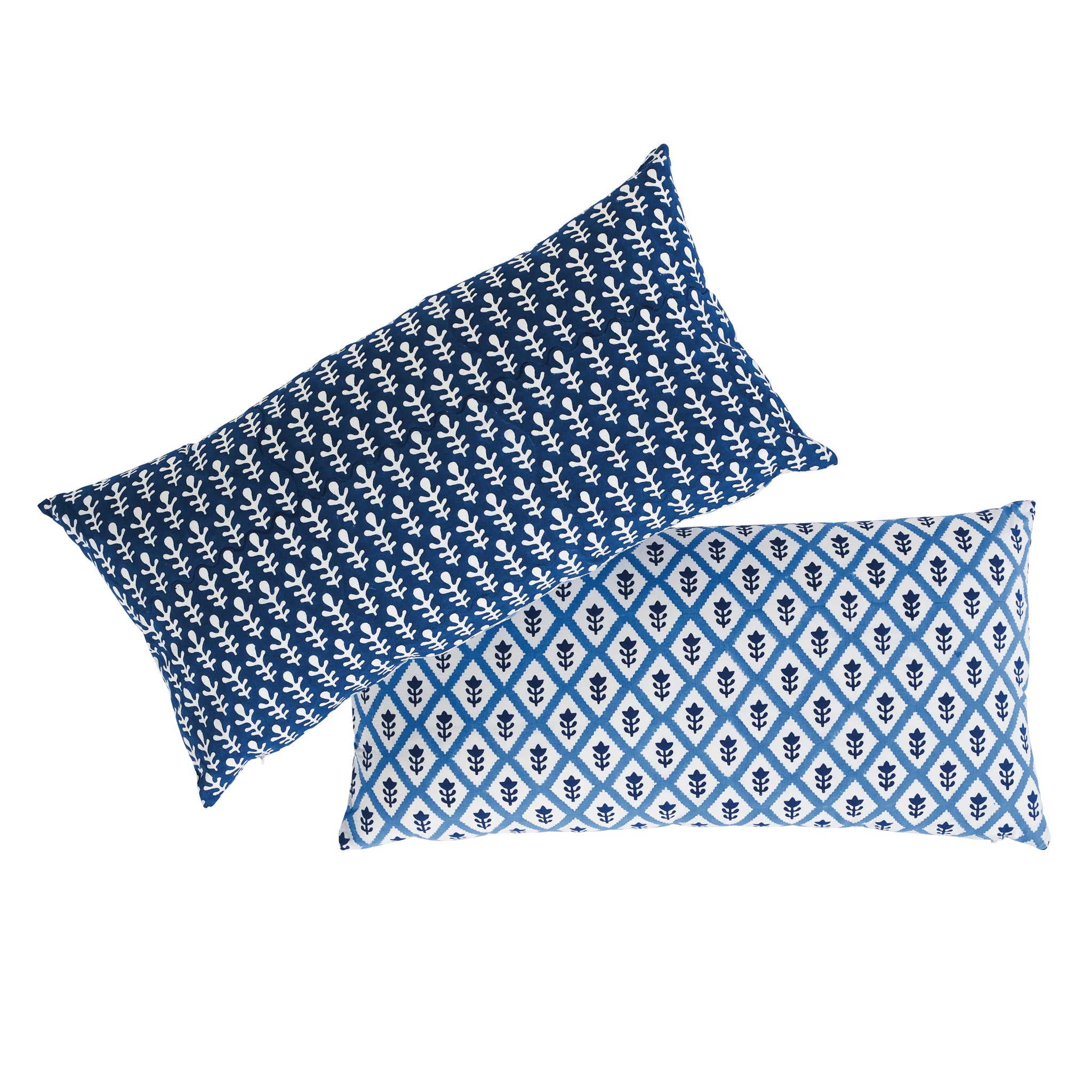 Bagru & Buti Pillow | Blue