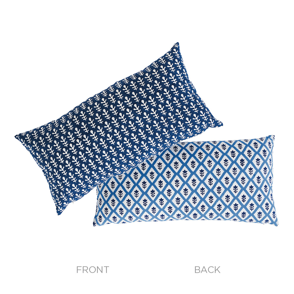Bagru & Buti Pillow | Blue
