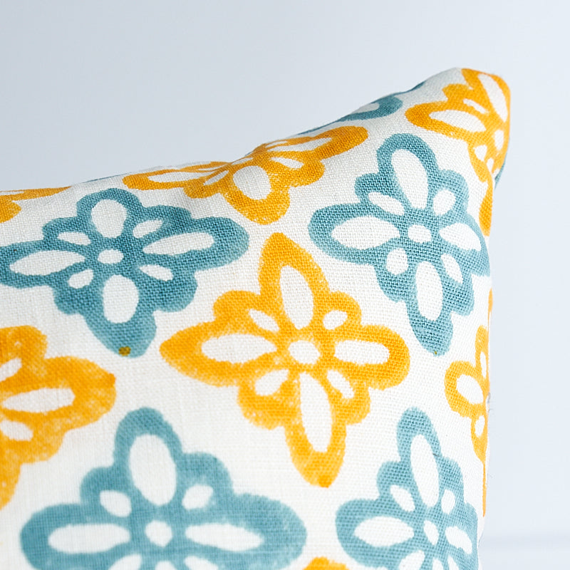 Pattee & Luna Pillow | Tumeric & Blue