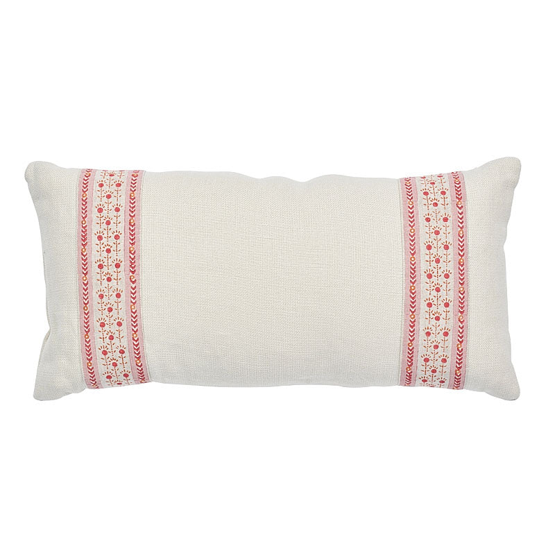 Pica Bella Hand Blocked Pillow | Pink & Orange