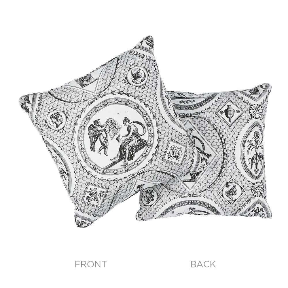 Les Scenes Contemporaine Pillow | Black