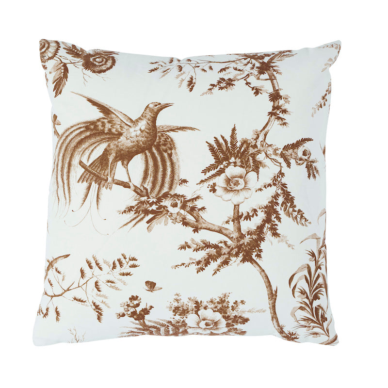 Toile de La Prairie Pillow | Brown