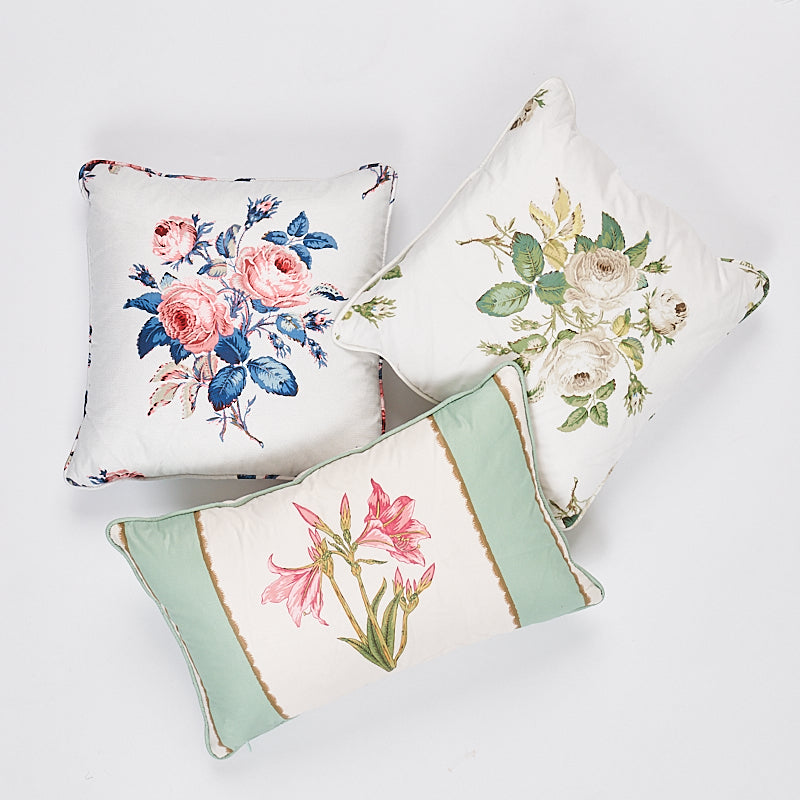 Loudon Rose Pillow | Ivory