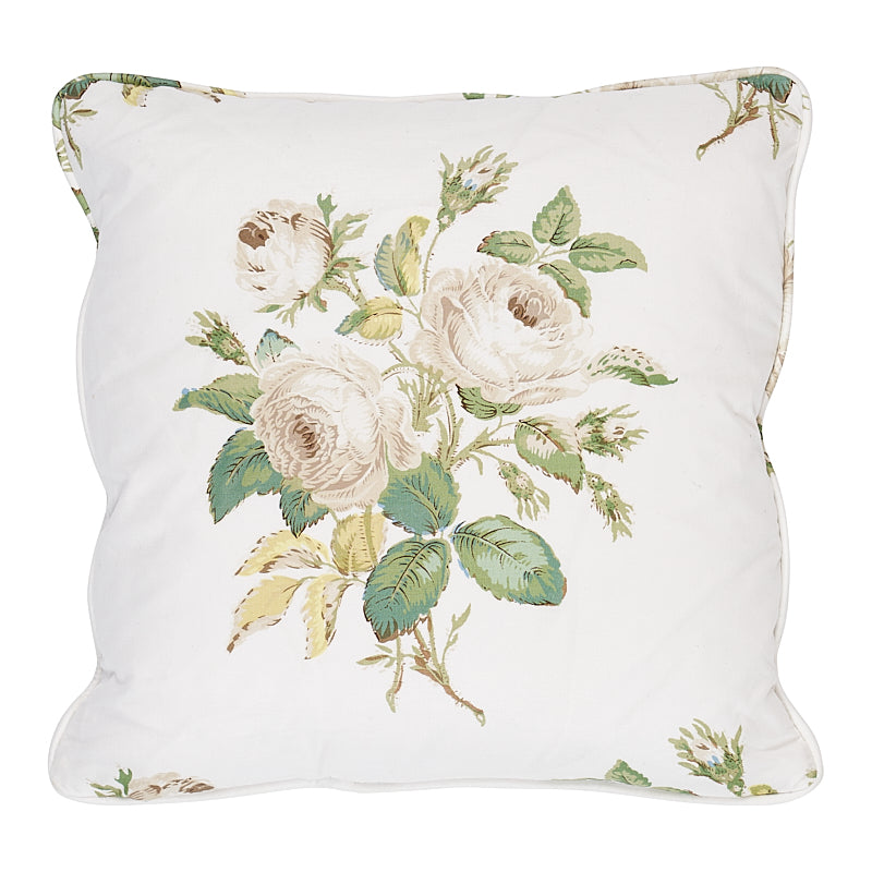 Loudon Rose Pillow | Ivory