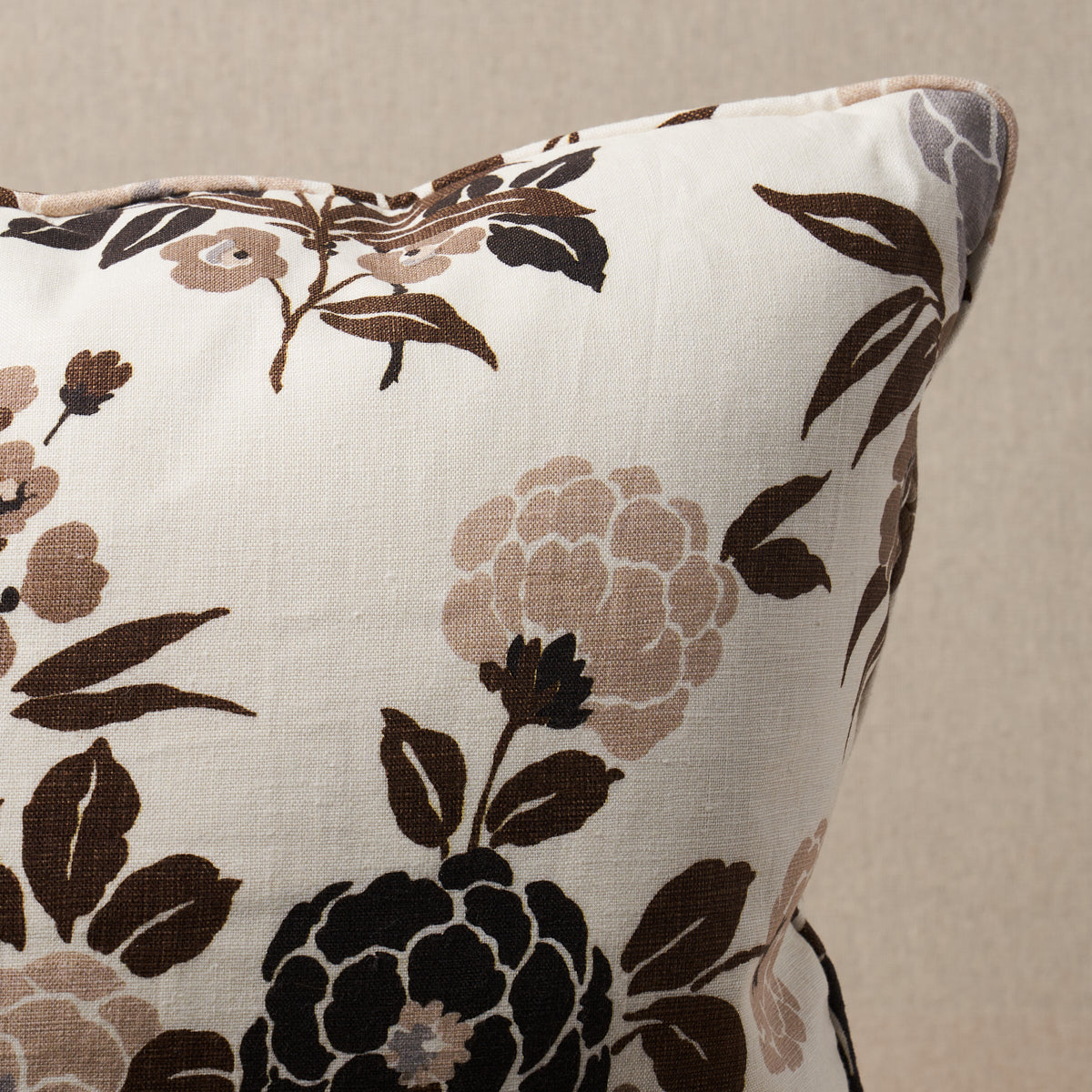 Valentina Floral Pillow | Brown