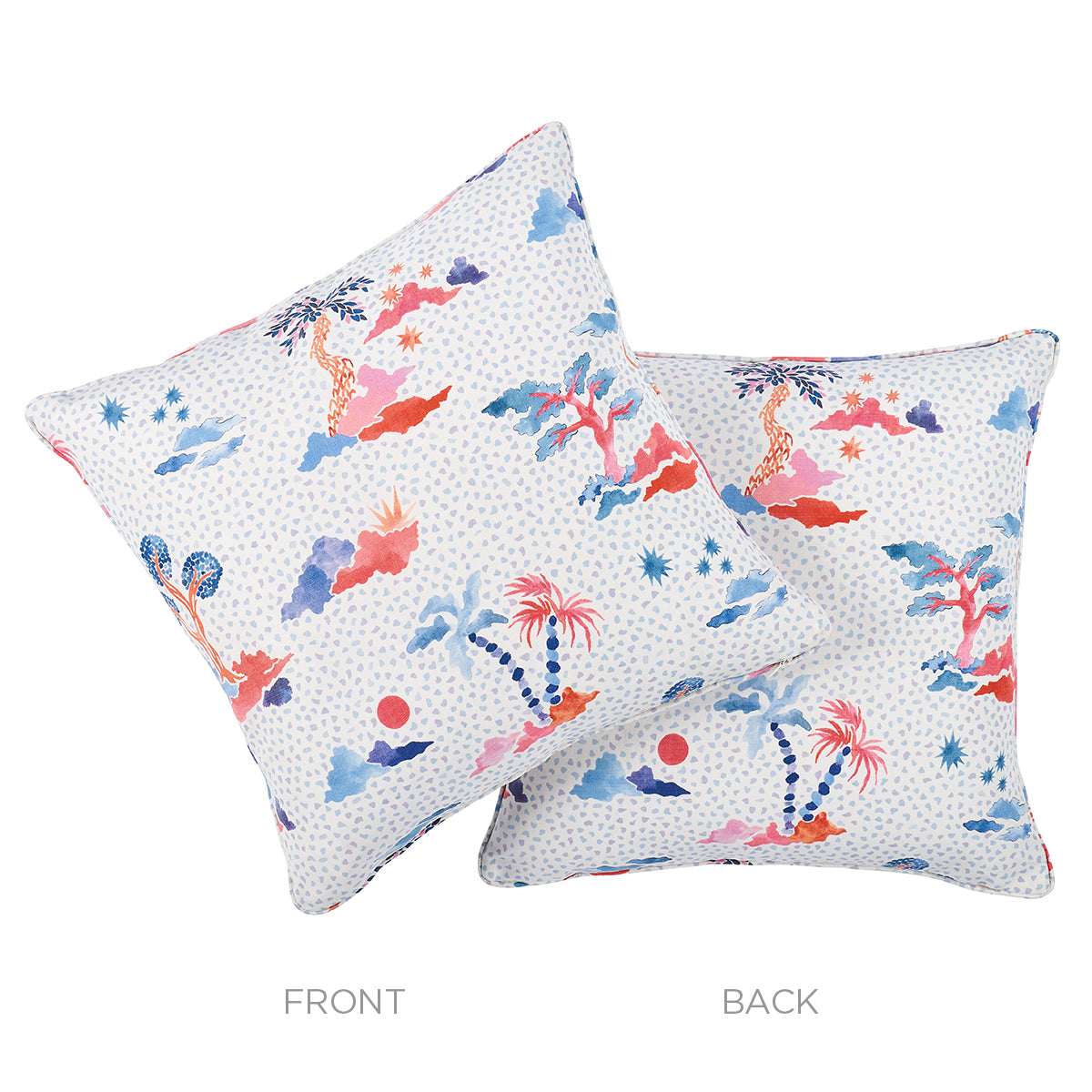 VALLETTA PILLOW | Sky & Pink