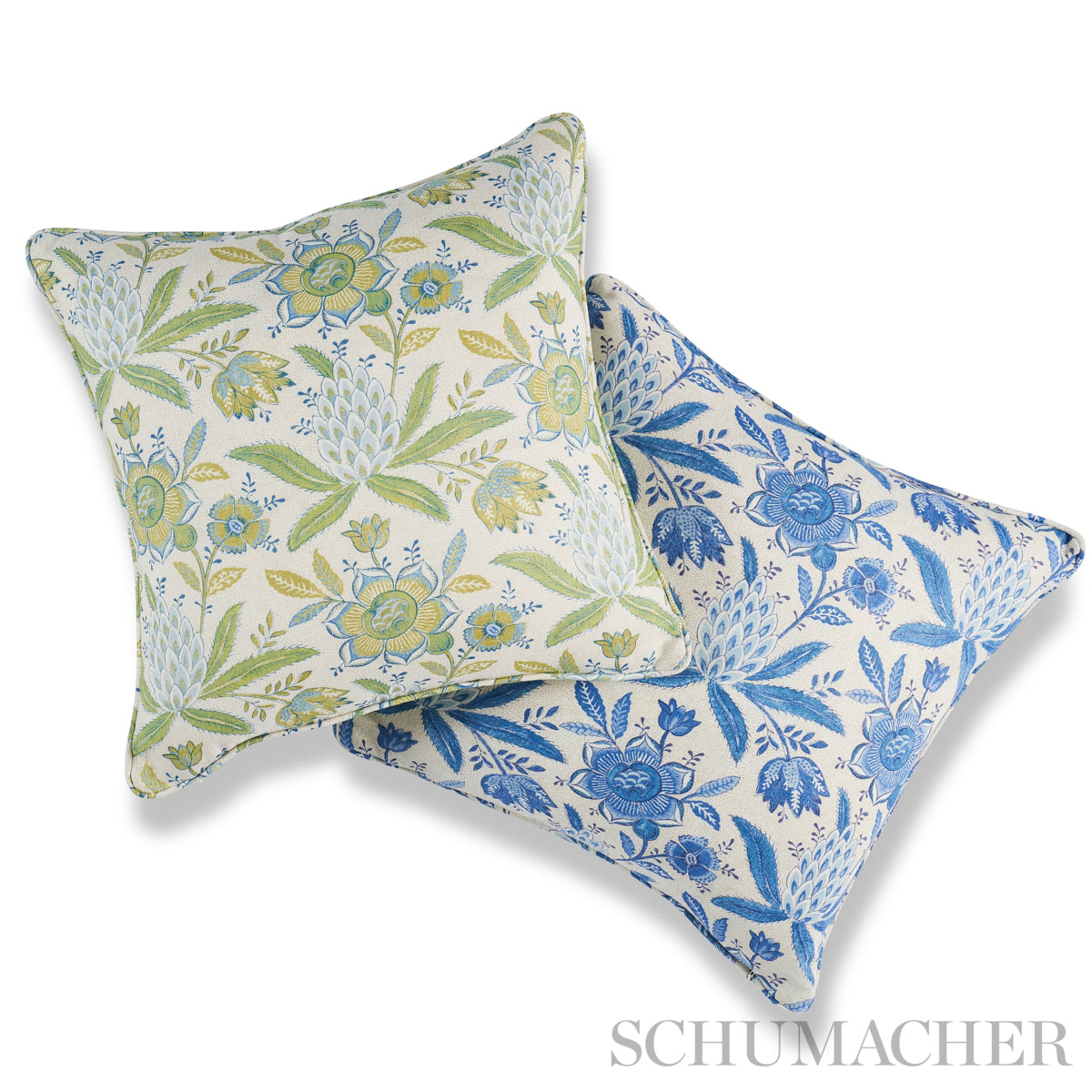 Lafayette Botanical Pillow | Cornflower