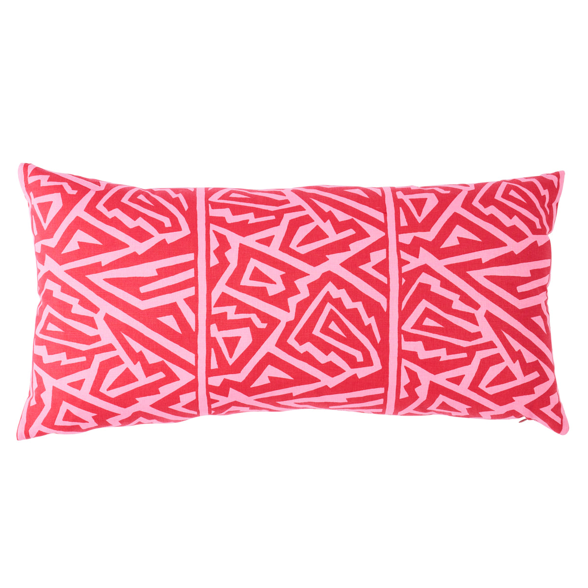 Jagged Maze Pillow | Pink