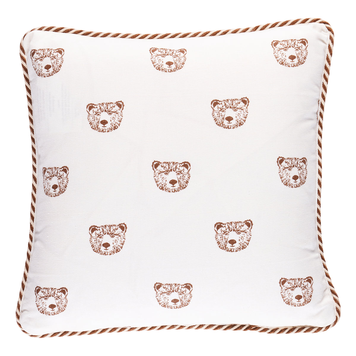 Bear Print Pillow | Ivory