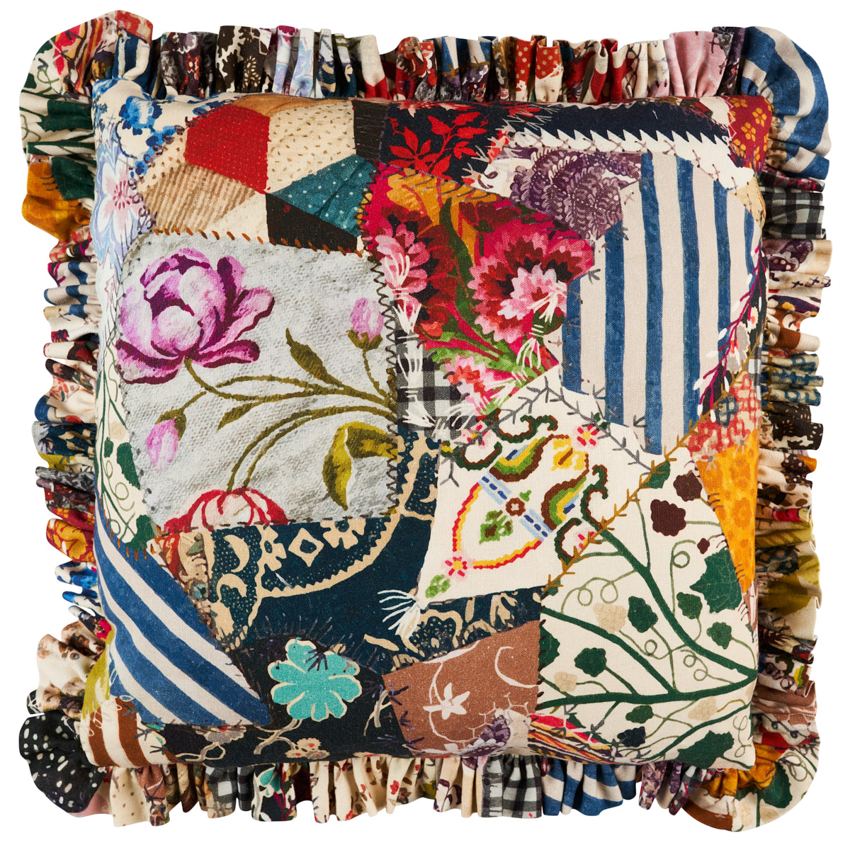 Hotch Potch Crazy Quilt Pillow | Document