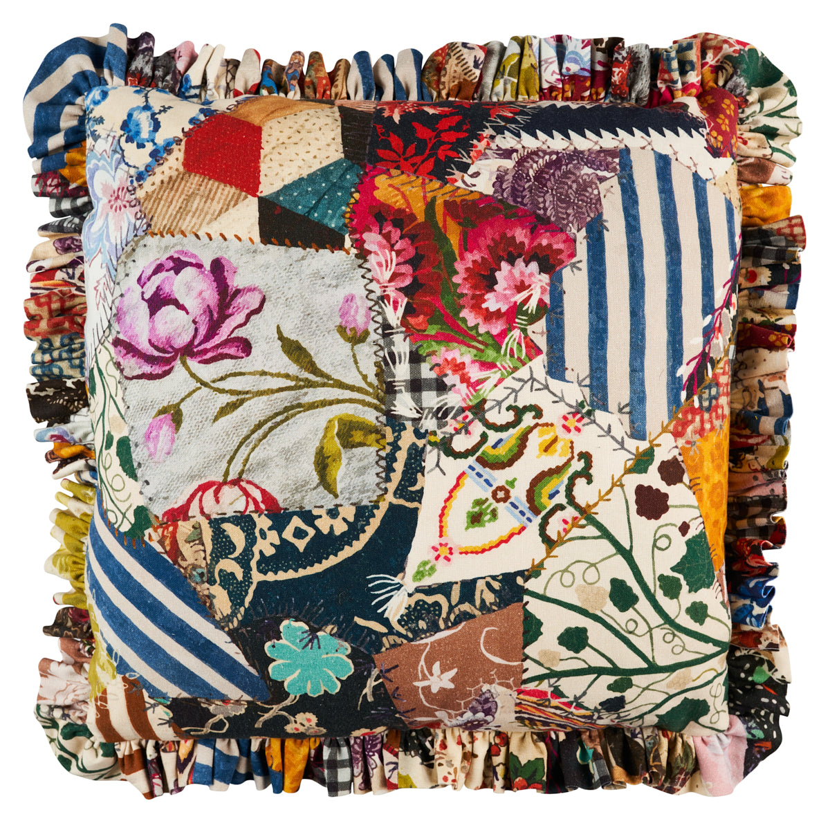 Hotch Potch Crazy Quilt Pillow | Document