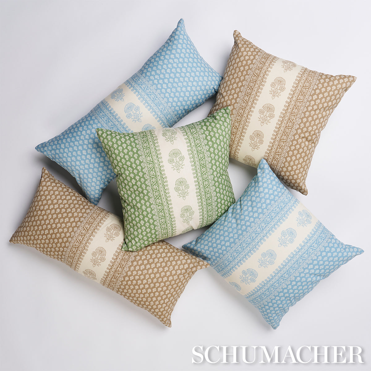 Hyacinth I/O Pillow | China Blue