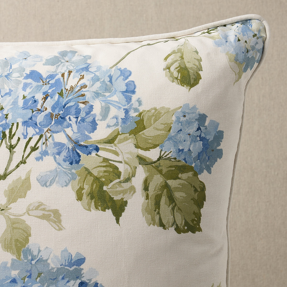 Summer Hydrangea Pillow | Blue Hydrangea