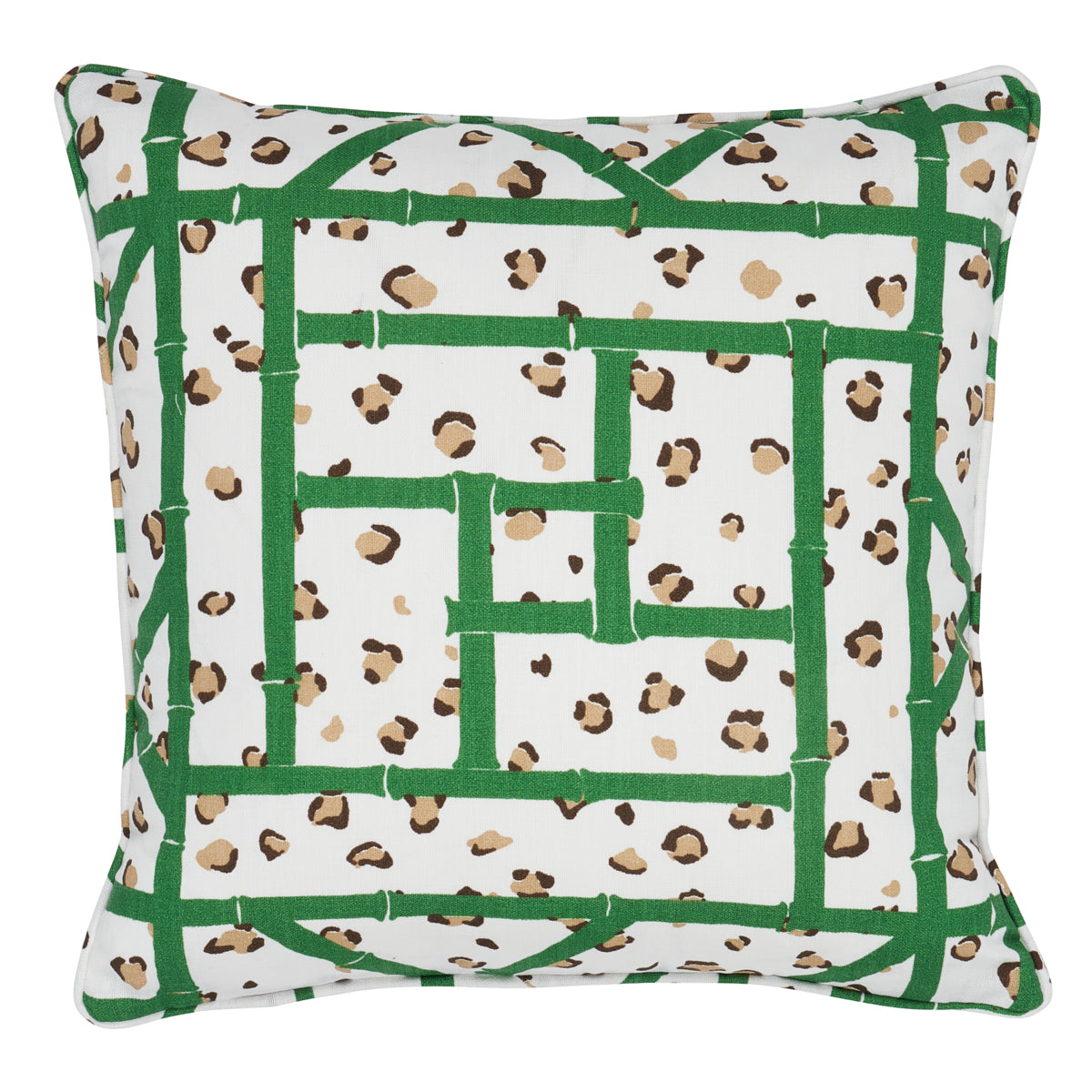 Fancy Beasts I/O Pillow | Safari Green