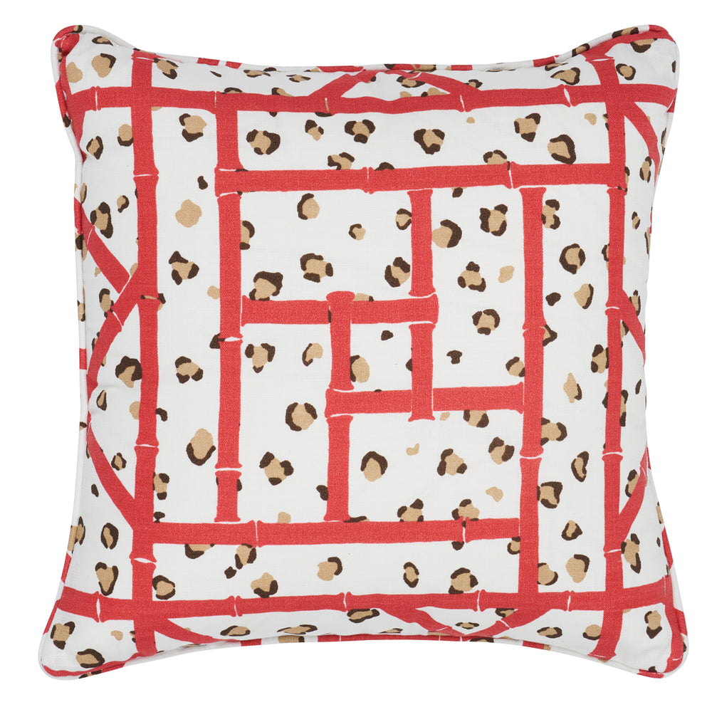 Fancy Beast I/O Pillow | Coral Cheetah
